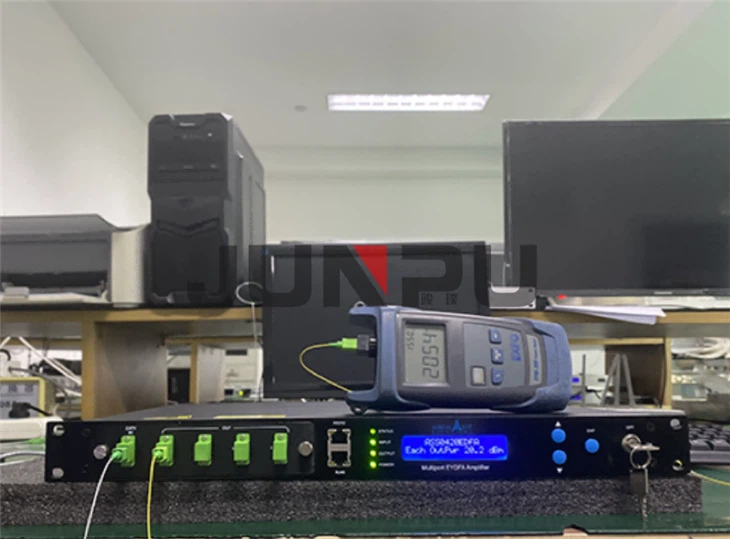 Hot Sale PON EDFA WDM 1U Optical Fiber Amplifier 1310/1490/1550nm 16*19dbm